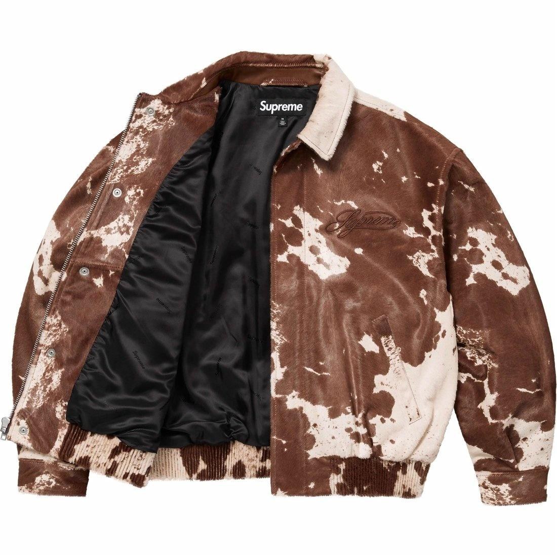 Supreme Ponyhair Varsity Jacket