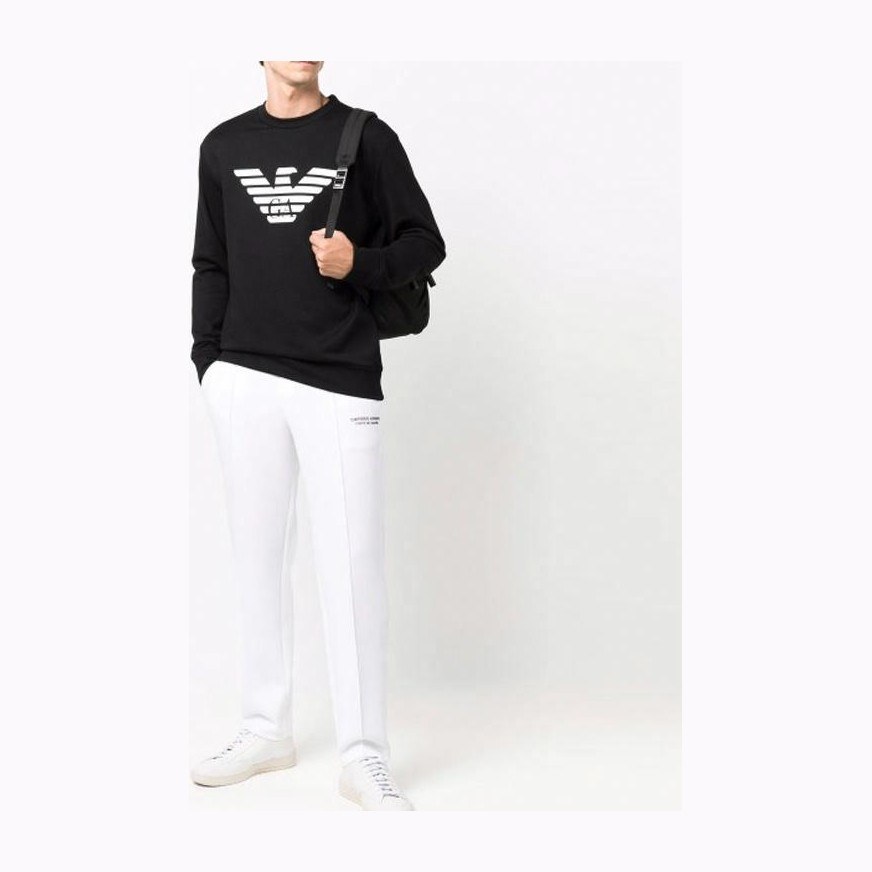 Emporio Armani Logo Print Sweatshirt Black