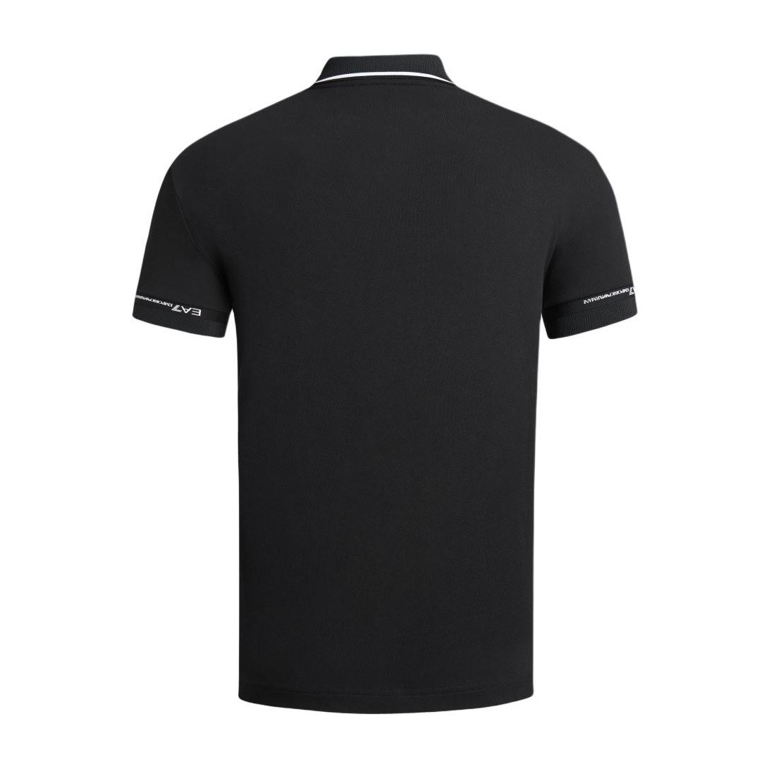 Emporio Armani EA7 SS24 Polo Shirt Black