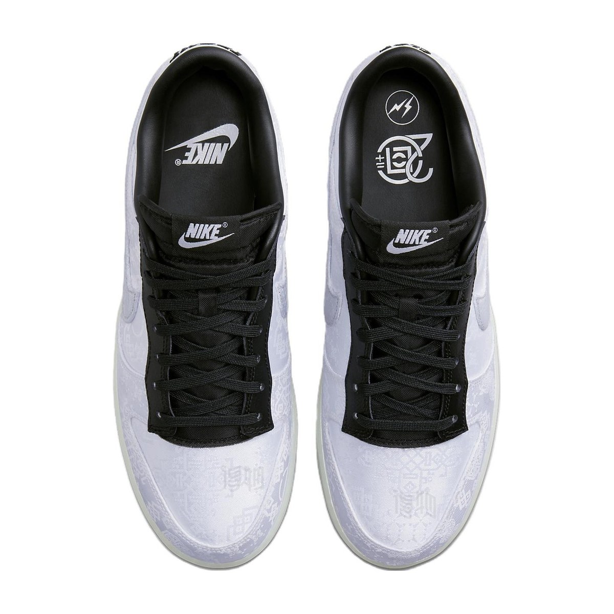 Fragment Design x CLOT x Nike Dunk Low "White Silk"