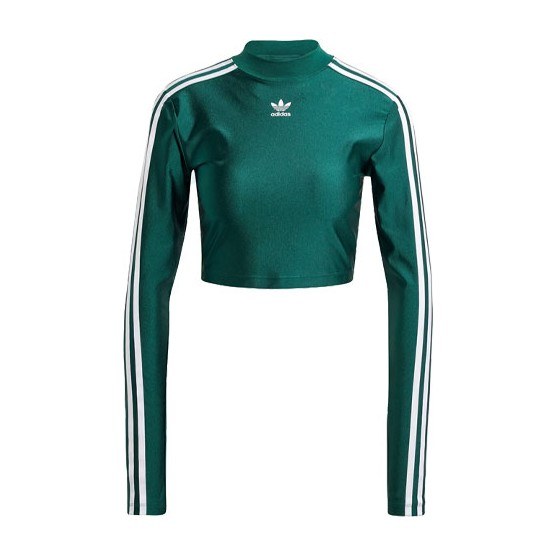 adidas Originals 3-Stripes Cropped Long-Sleeve Top
