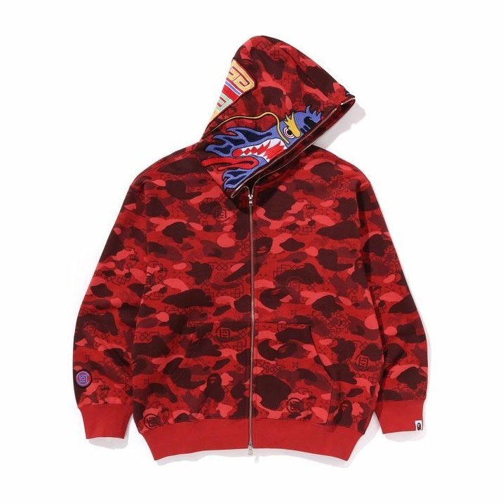 BAPE x CLOT SS25 Camo Hoodie