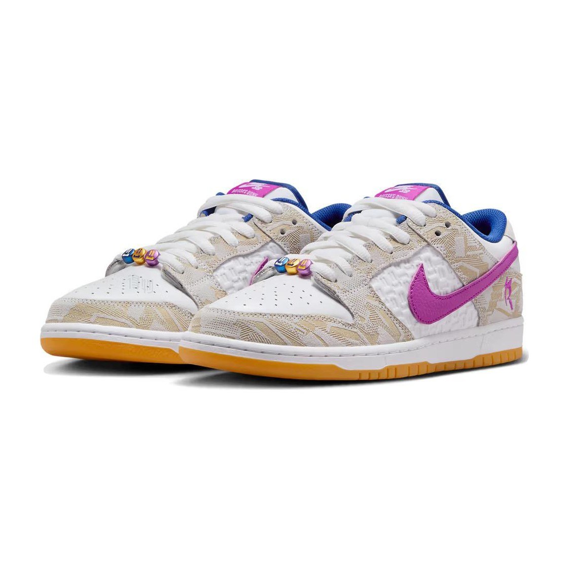 Nike Dunk SB "Pure Platinum and Vivid Purple"