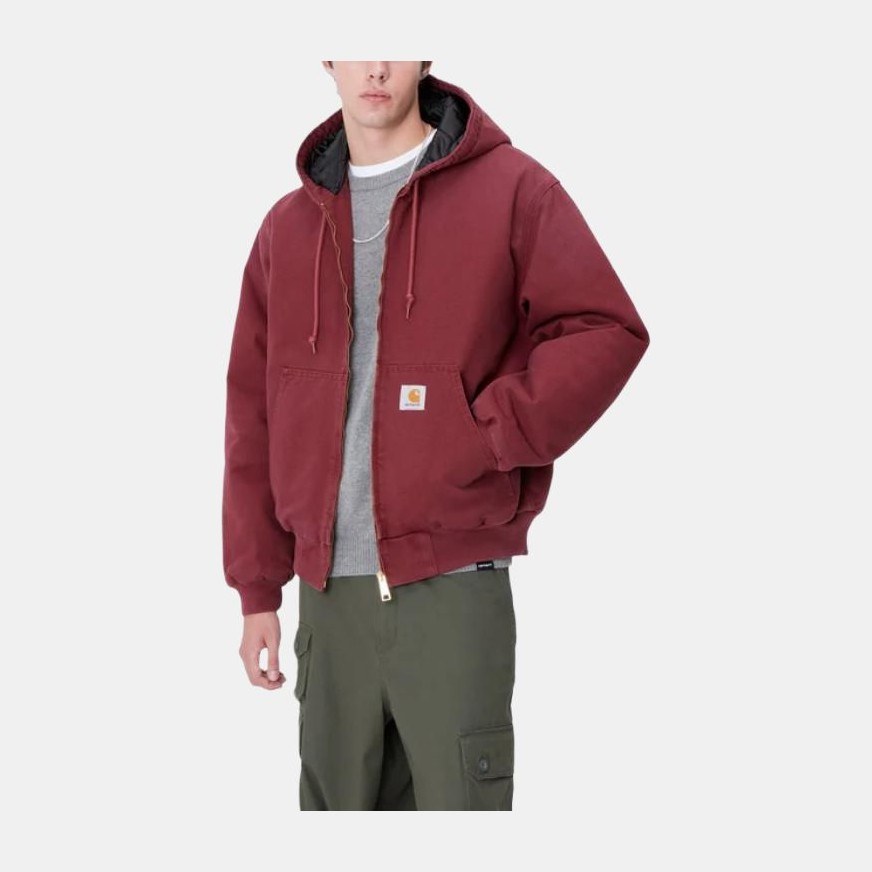 Carhartt WIP Kangaroo Pocket Hoodie Jacket Red