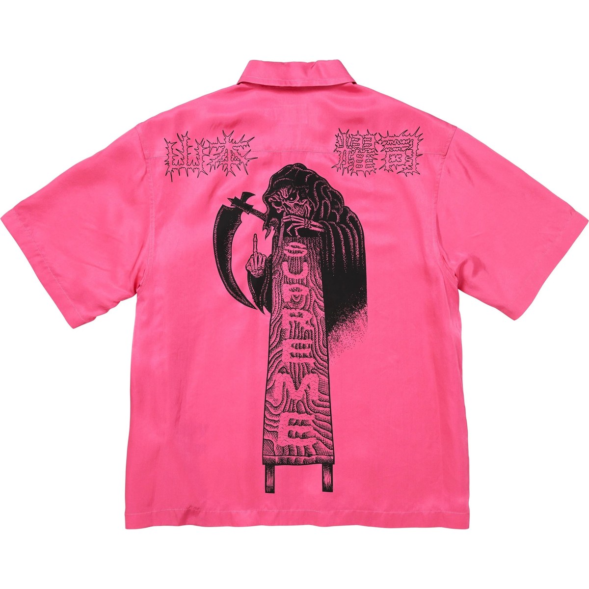 Supreme x Y’s by Yohji Yamamoto FW25 Week 3 Silk Zip Up Shirt