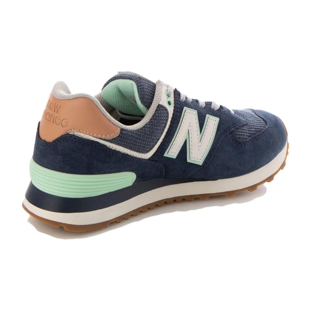 New Balance 574 Blue White Green