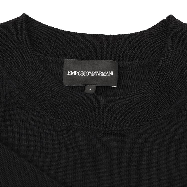 Emporio Armani Cartoon Jacquard Crewneck Sweater