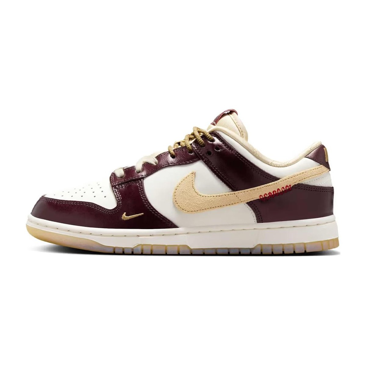 Nike Dunk Low LX White Gold Red