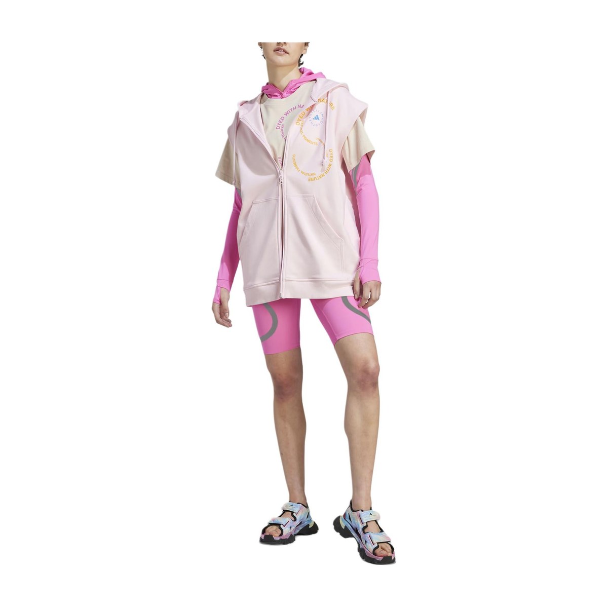 adidas x Stella McCartney Sportswear Sleeveless Hoodie Logo