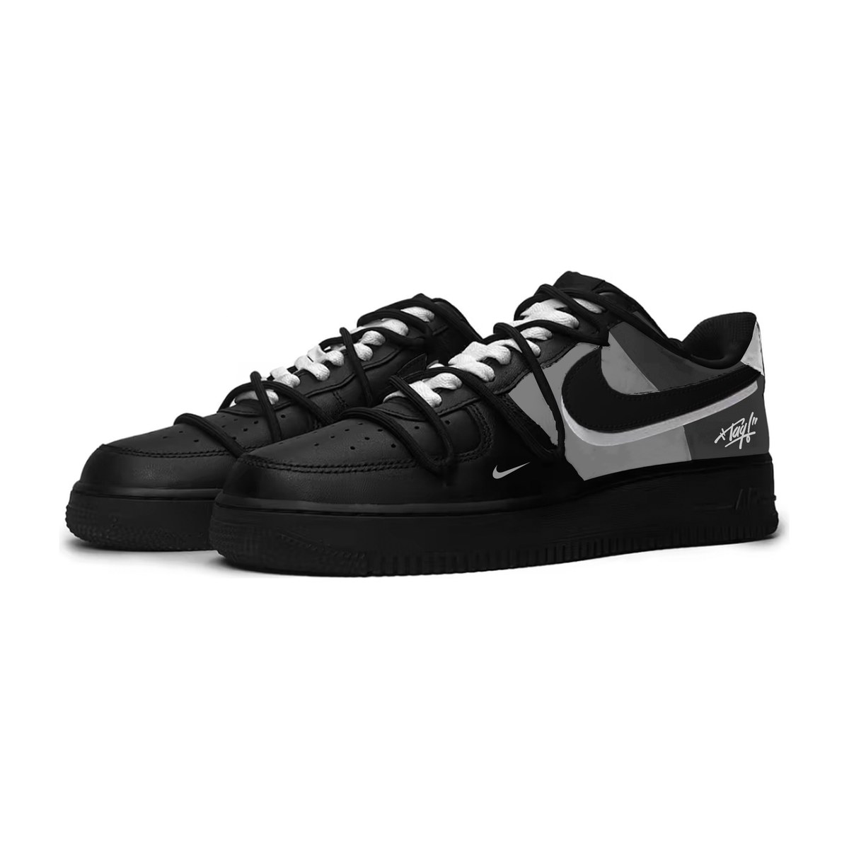 Nike Air Force 1 Black Grey