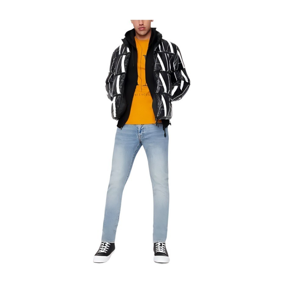 Armani Exchange FW22 Logo Puffer Jacket Black