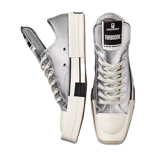 Rick Owens DRKSHDW x Converse Turbodrk Chuck Taylor All Star Silver