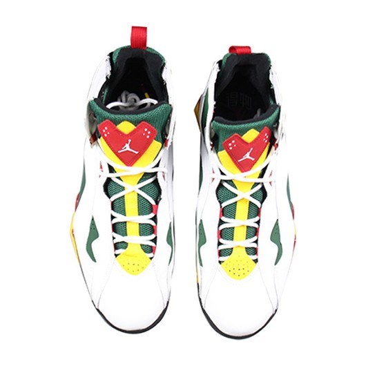 Jordan True Flight White Green Yellow