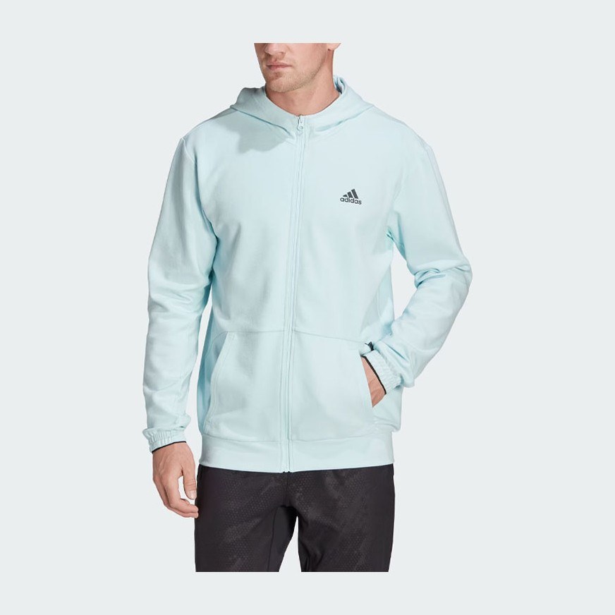 adidas Aeroready Yoga Full-Zip Hoodie Logo