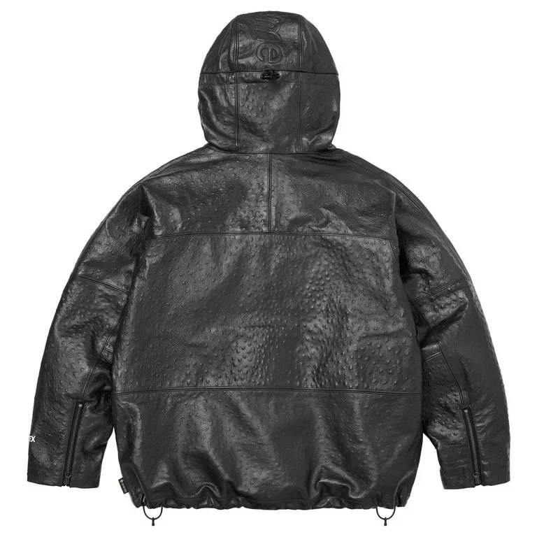 Supreme SS26 WEEK6 GORE-TEX Ostrich Embosssed Leather Jacket