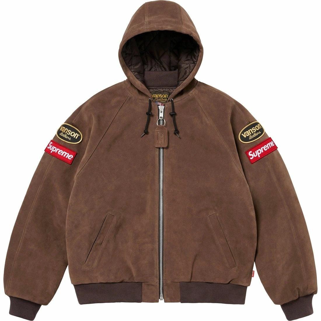 Supreme x Vanson Leathers Hooded Work Jacket