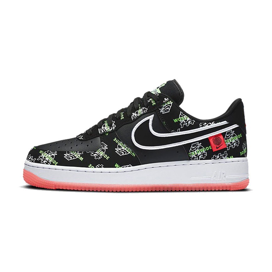 Nike Air Force 1 '07 LV8 Worldwide Black White Red