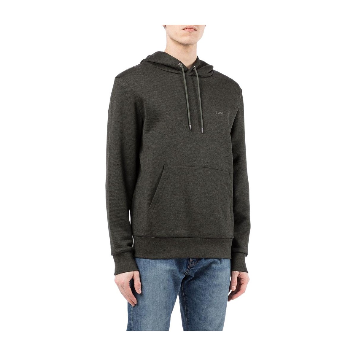 HUGO BOSS Logo Hoodie Green
