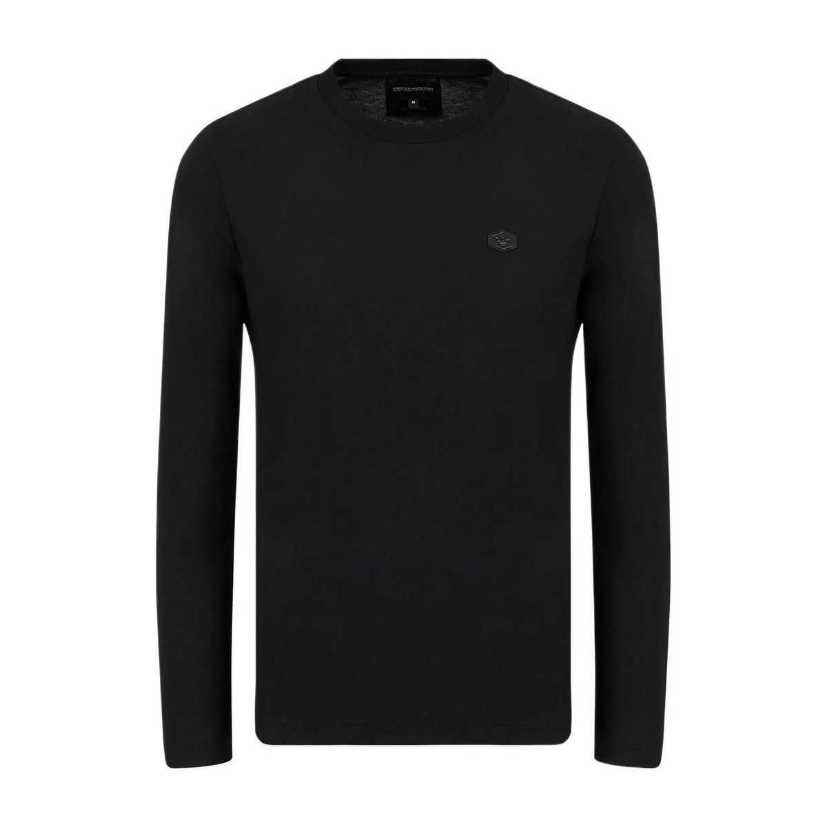 Emporio Armani FW22 Black Crewneck Long Sleeve Tee