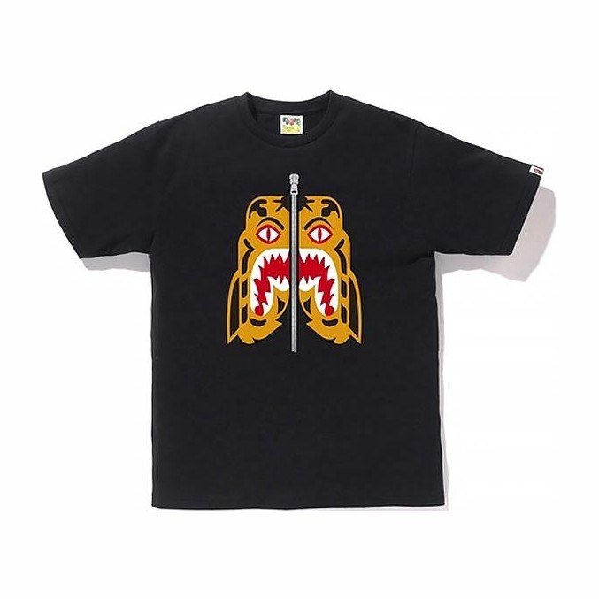 A BATHING APE Bape Tiger Black