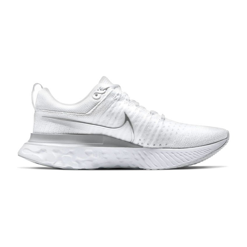 Nike React Infinity Run Flyknit 2 White Silver