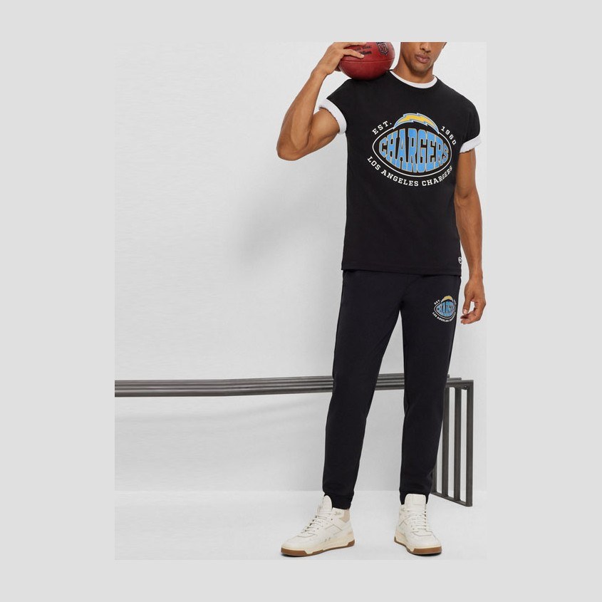 HUGO BOSS NFL Stretch-Cotton T-Shirt With Collaborative Branding T