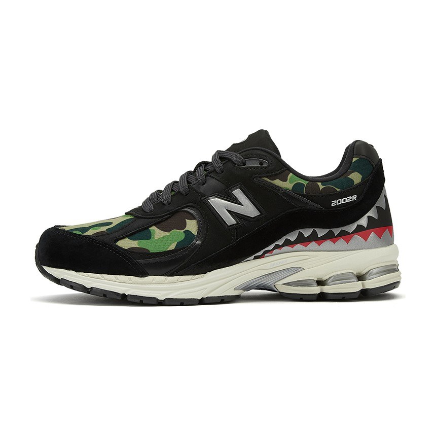 A BATHING APE x New Balance 2002R Black Camo