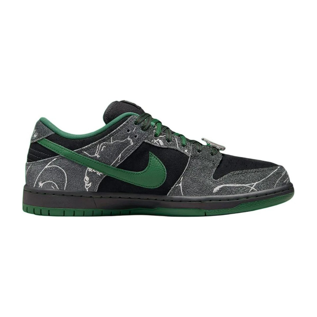 There Skateboards x Nike Dunk SB Black Green