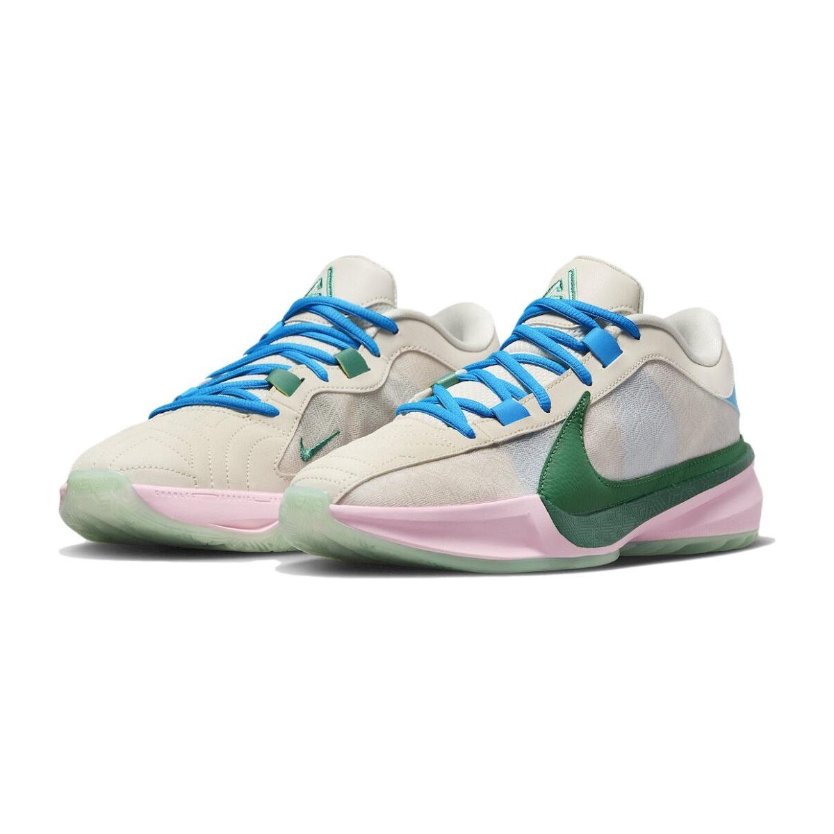 Nike Zoom Freak 5 White Pink Green