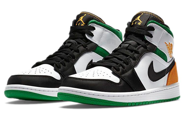 Jordan Air Jordan 1 Mid SE White Green Orange