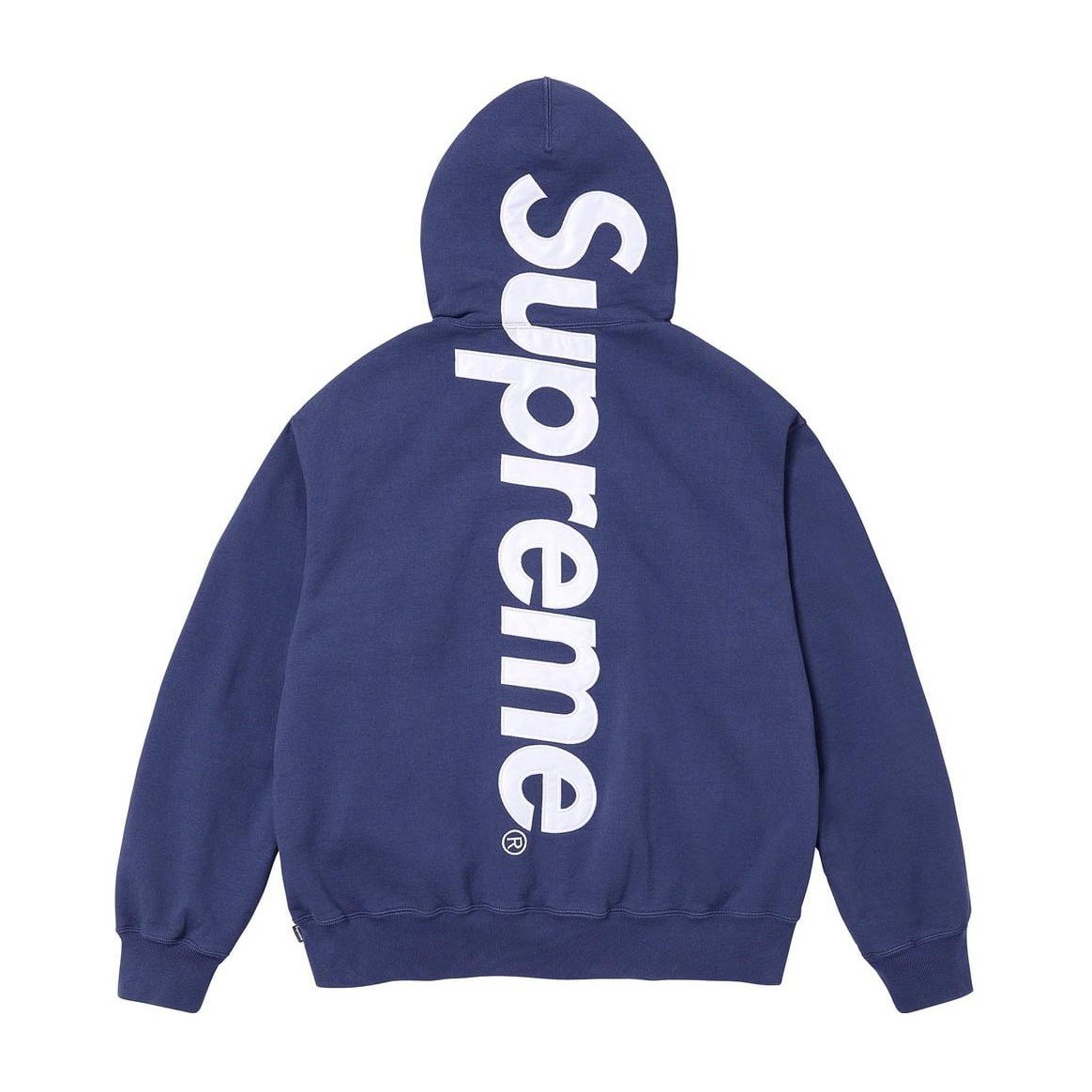 Supreme Satin Appliqué Hooded Sweatshirt