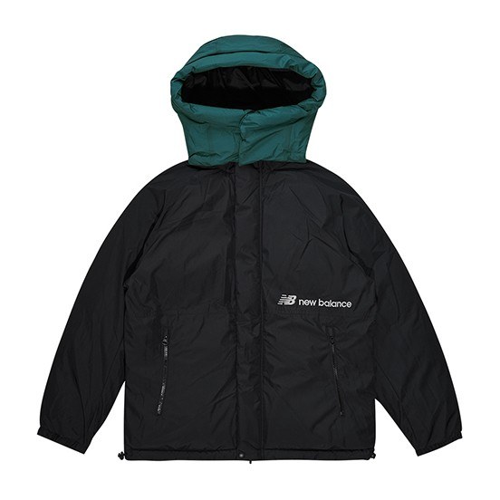 New Balance Reversible Down Jacket Black Green