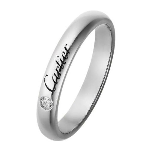 Cartier C de Cartier Wedding Band Platinum Diamond