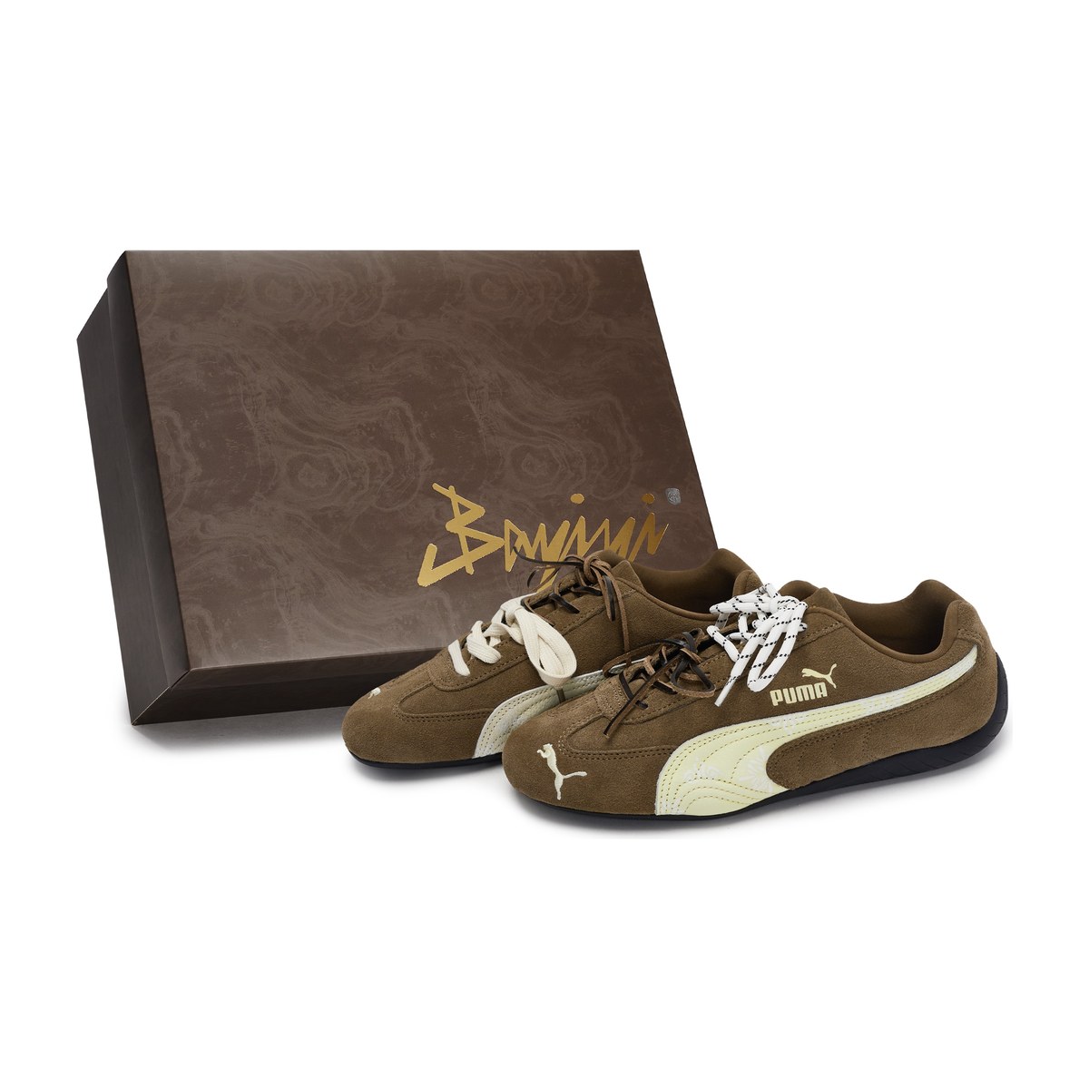 PUMA Speedcat White Yellow Brown