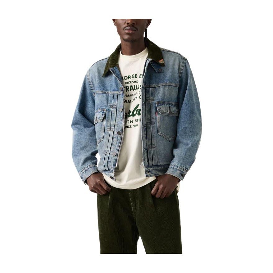 Levi’s x Barbour FW25 Corduroy Collar Denim Jacket