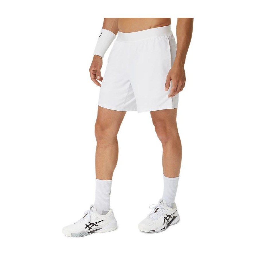 Asics Logo Print Casual Shorts White