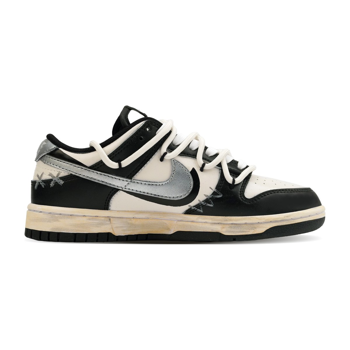 Nike Dunk Leather 806 Planet Silver Ink 2
