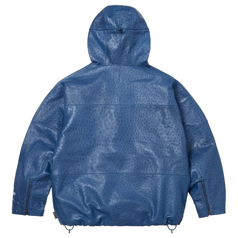 Supreme SS26 WEEK6 GORE-TEX Ostrich Embosssed Leather Jacket