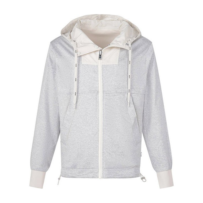 HUGO BOSS Hoodie Jacket Off-White