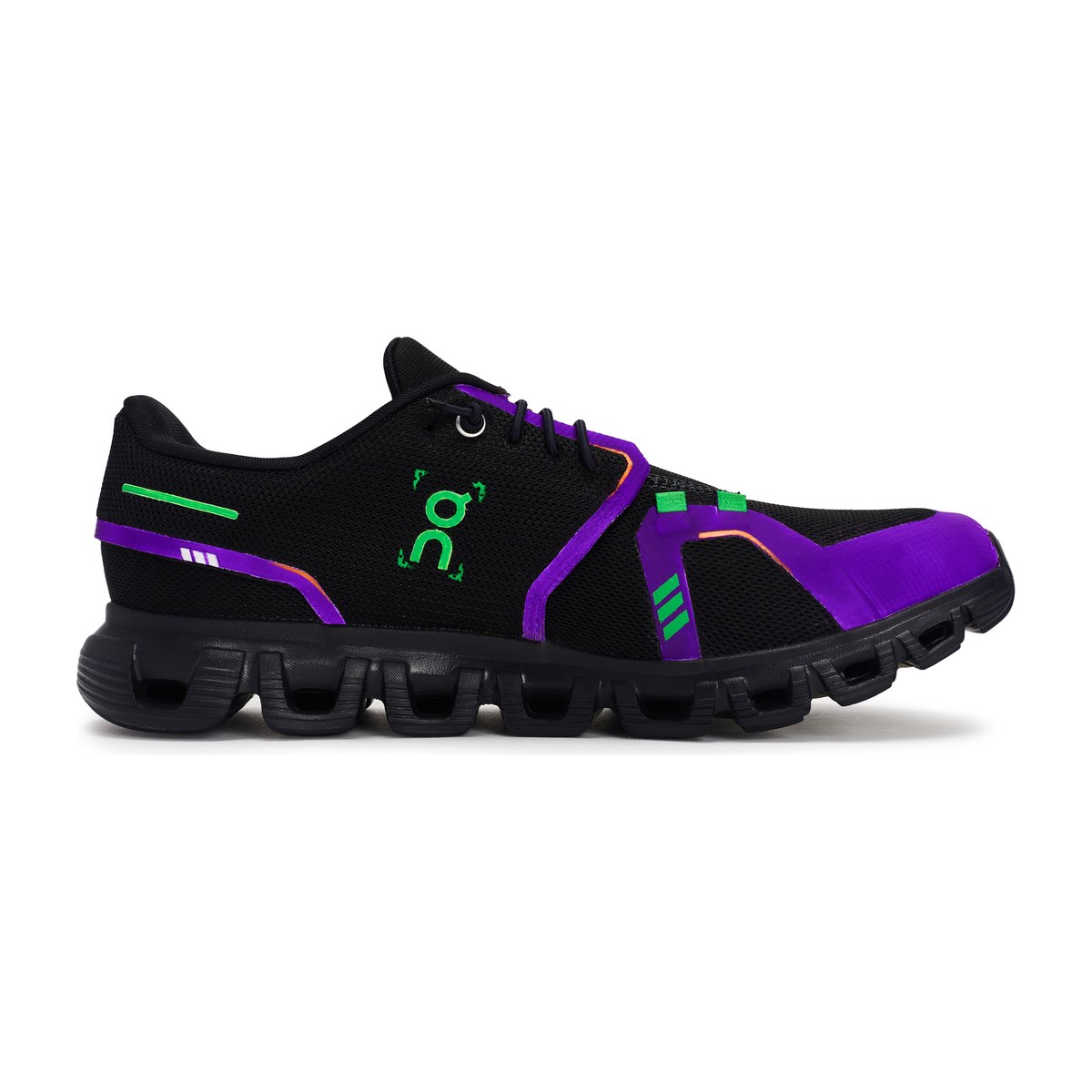 On Cloud 6 Black Purple Green