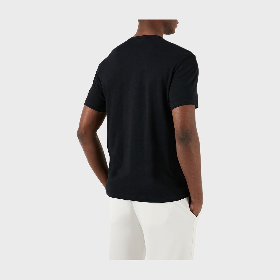 Emporio Armani FW23 Classic Logo Tee 2-Pack Black