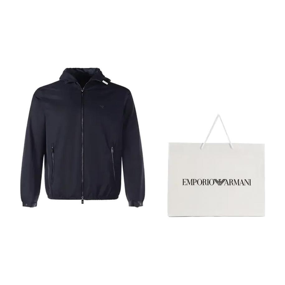 Emporio Armani FW21 Hooded Jacket Navy