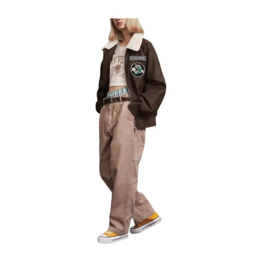 Converse CNY Classic Bomber Jacket Brown