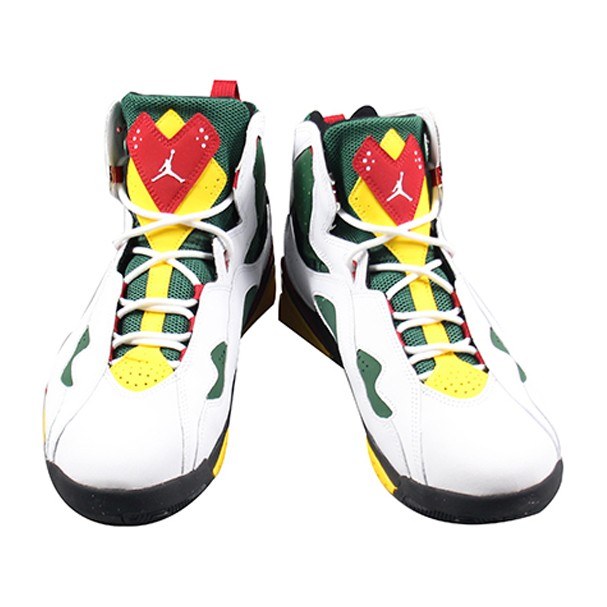 Jordan True Flight White Green Yellow