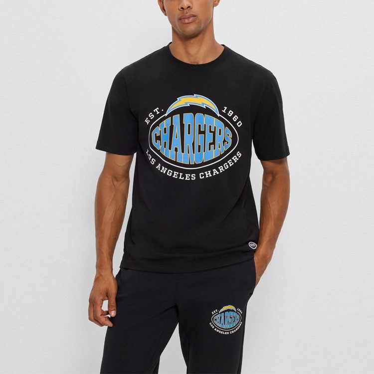 HUGO BOSS NFL Stretch-Cotton T-Shirt With Collaborative Branding T