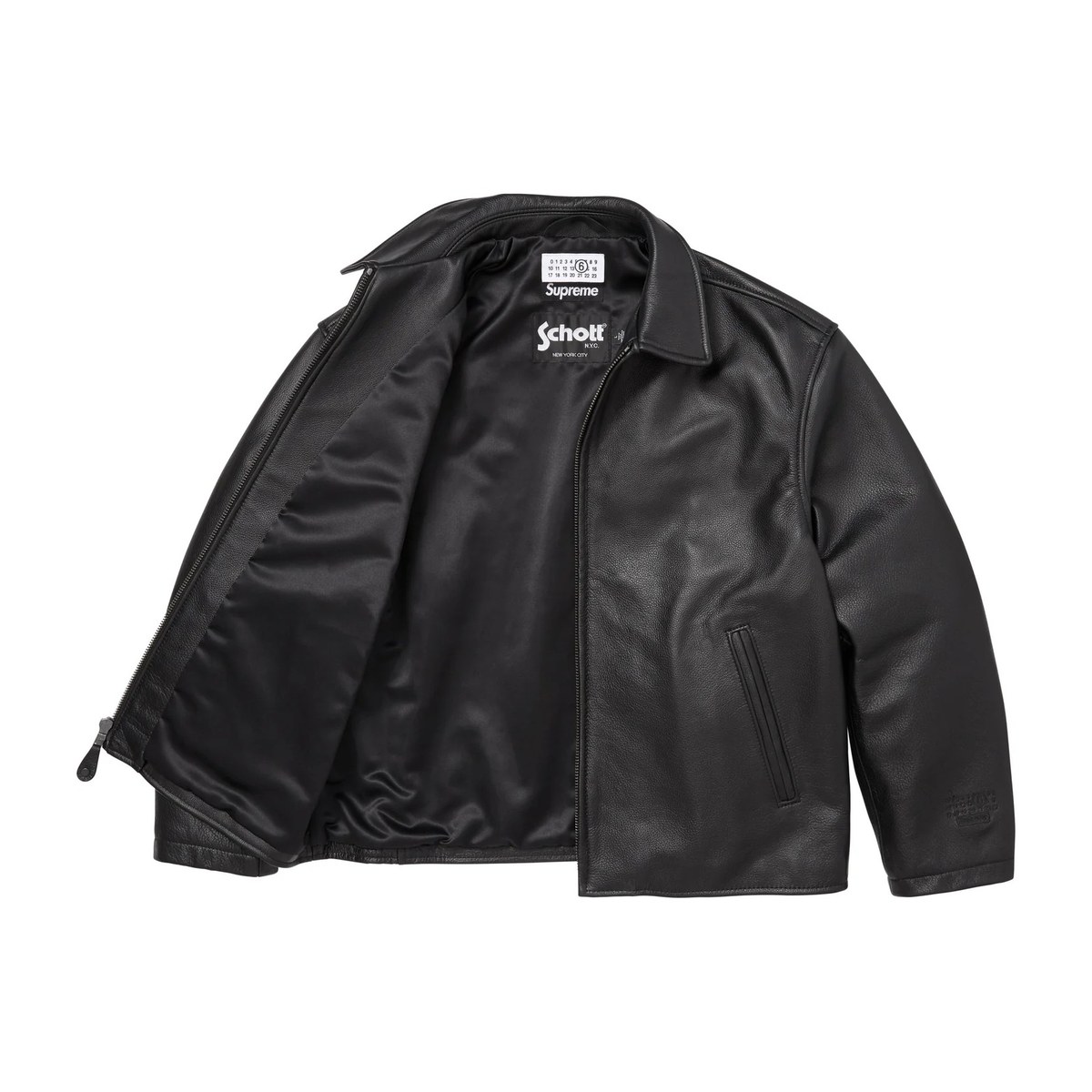 Supreme MM6 Maison Margiela SS26 WEEK4 Schott Eagle Leather Jacket