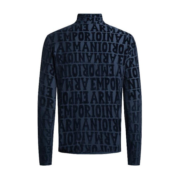 Emporio Armani FW23 Logo Zip Jacket Navy