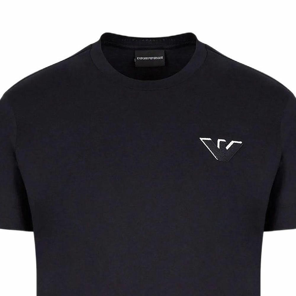 Emporio Armani FW22 Logo T-Shirt Blue