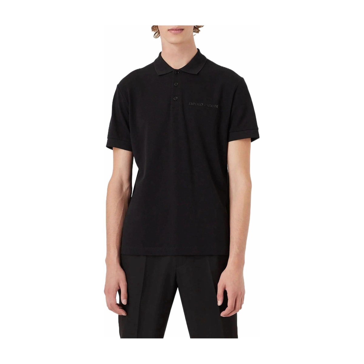 Emporio Armani SS22 Polo Shirt Black