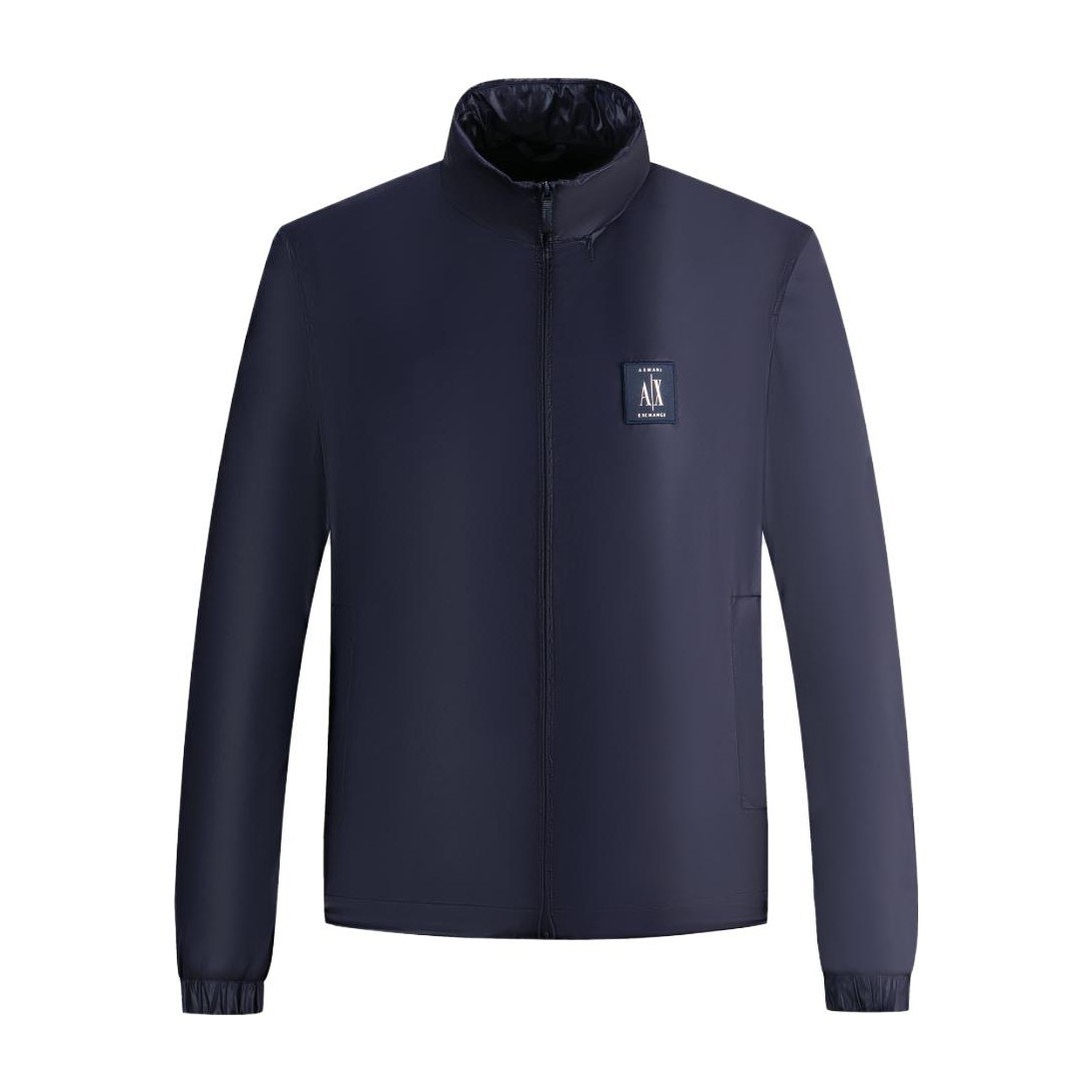 Armani Exchange Letter Logo Long Sleeve Jacket Navy